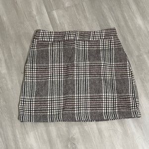 plaid mini skirt